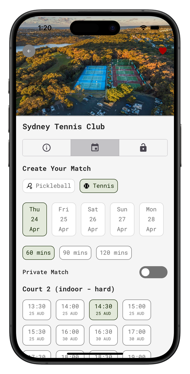 Reserve instantly through the app with secure payment