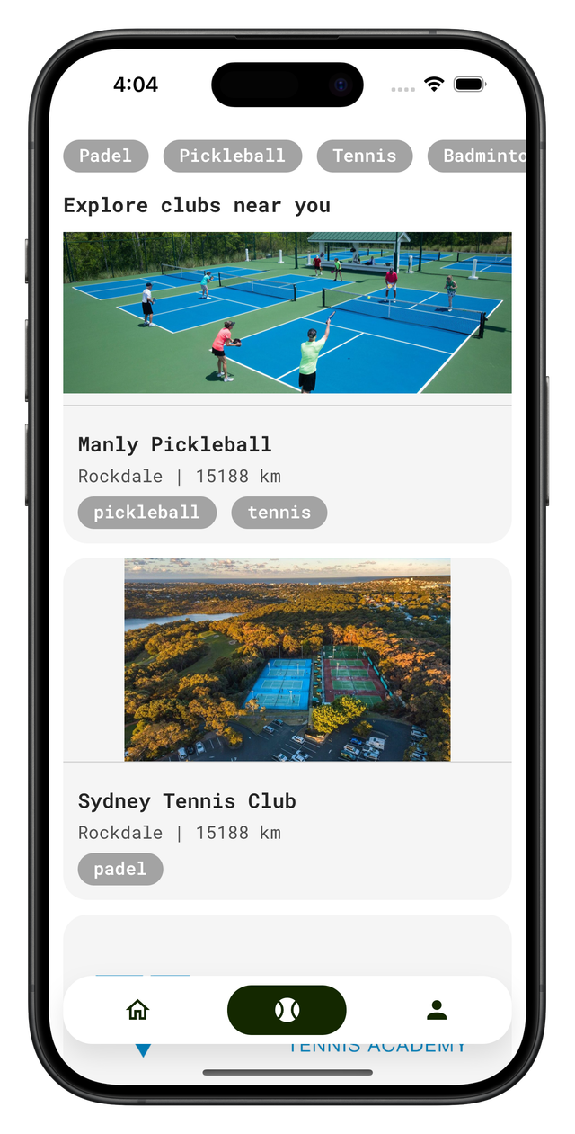 Discover available clubs near you